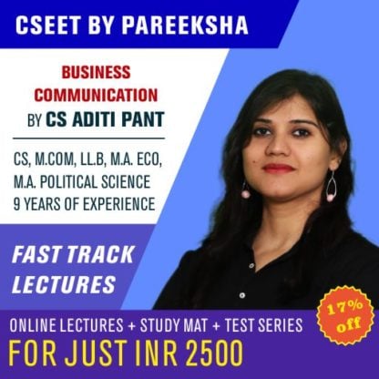 ICSI CSEET Business Communication VIDEO CLASSES by Pareeksha Commerce Academy LectureKart
