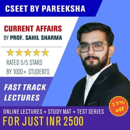 ICSI CSEET Current Affairs VIDEO CLASSES by Pareeksha Commerce Academy on LectureKart