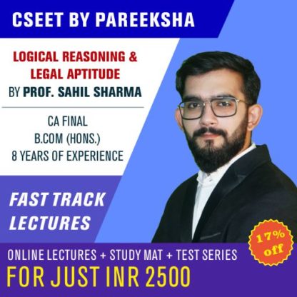ICSI CSEET Logical Reasoning Legal Aptitude VIDEO CLASSES by Pareeksha Commerce Academy LectureKart