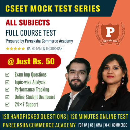 CSEET Full Course Mock Test 2 by Pareeksha on LectureKart