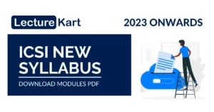 Download CS Professional new syllabus modules PDF by ICSI - LectureKart