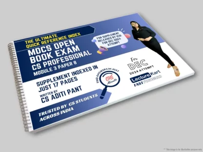 MDCS-Supplement-Dec-2024-Quick-Reference-Index-by-CS-Aditi-Pant-LectureKart - Product Image